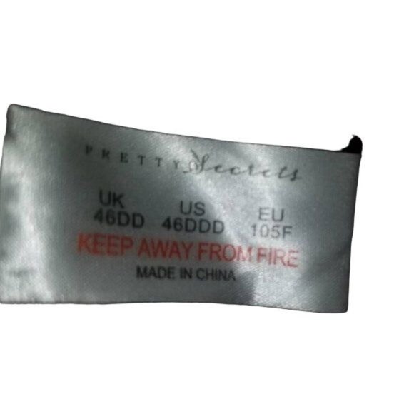 Ella Pretty Secrets Women's 46DDD Bra Taupe Lace Underwire Plus Size - Picture 4 of 4